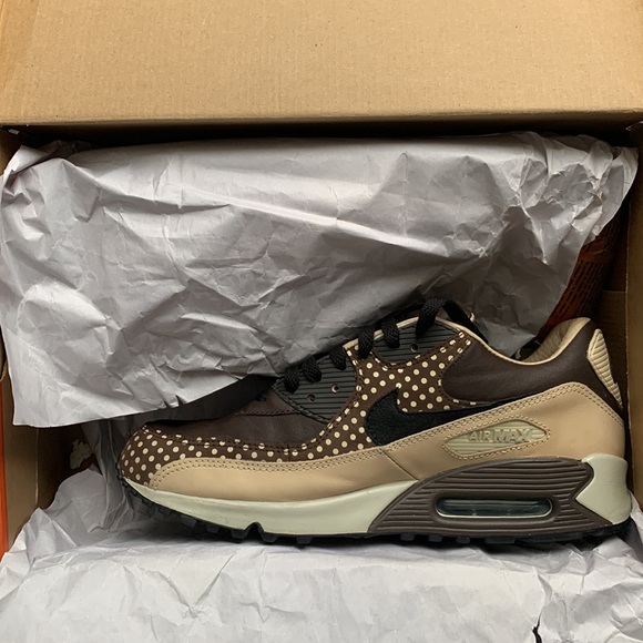 2005 NIKE AIR MAX 90 FOOTPATROL POLKA DOTS BROWN OFF WHITE ATMOS 1 313093-201 9 - Picture 15 of 15